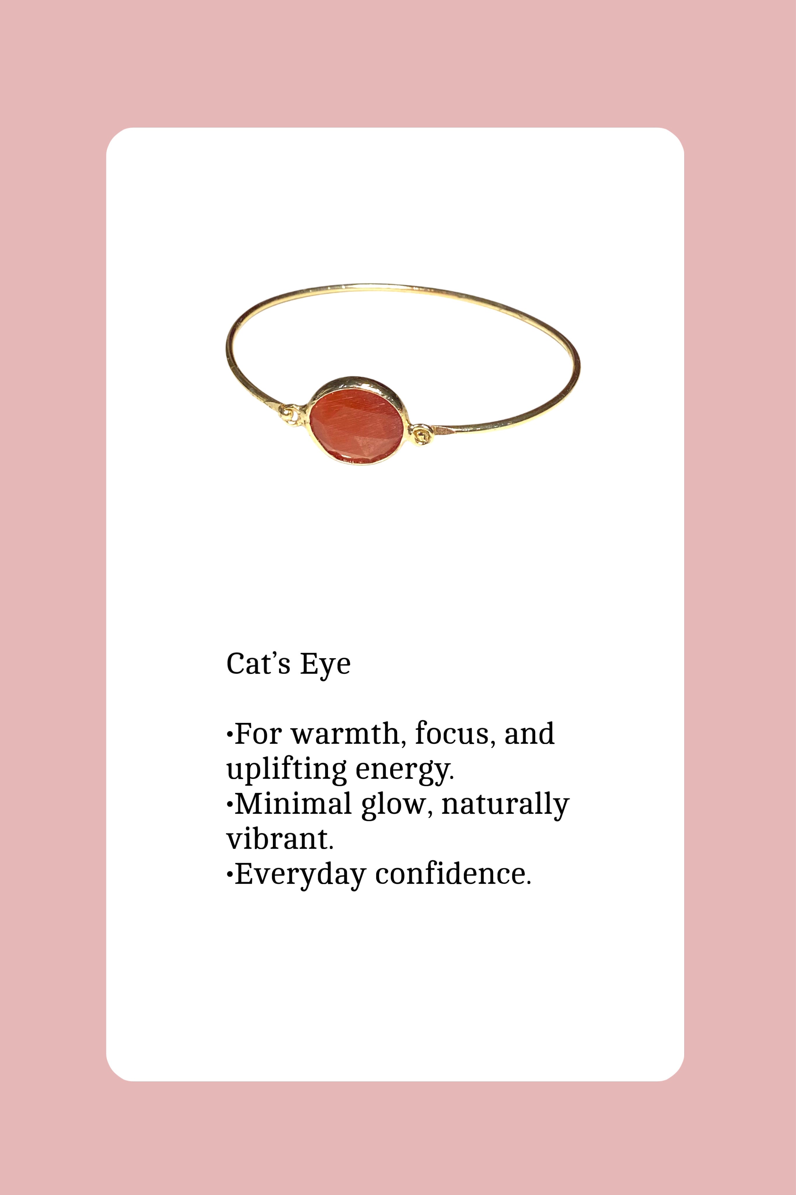 Orange Cat’s Eye Bracelet