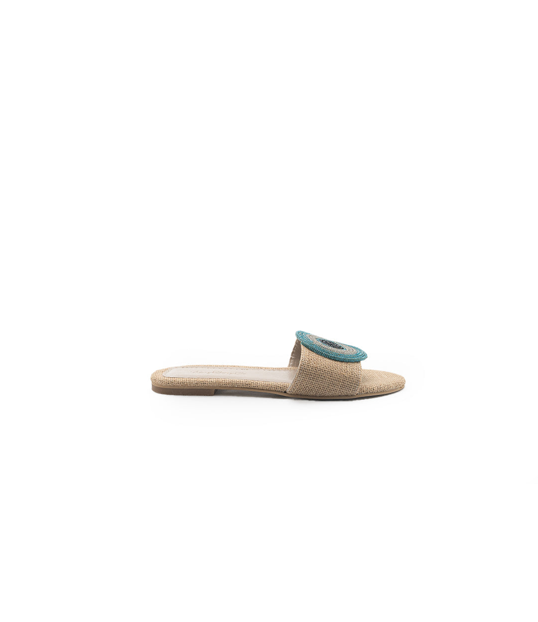 Evil Eye Slipper Beige