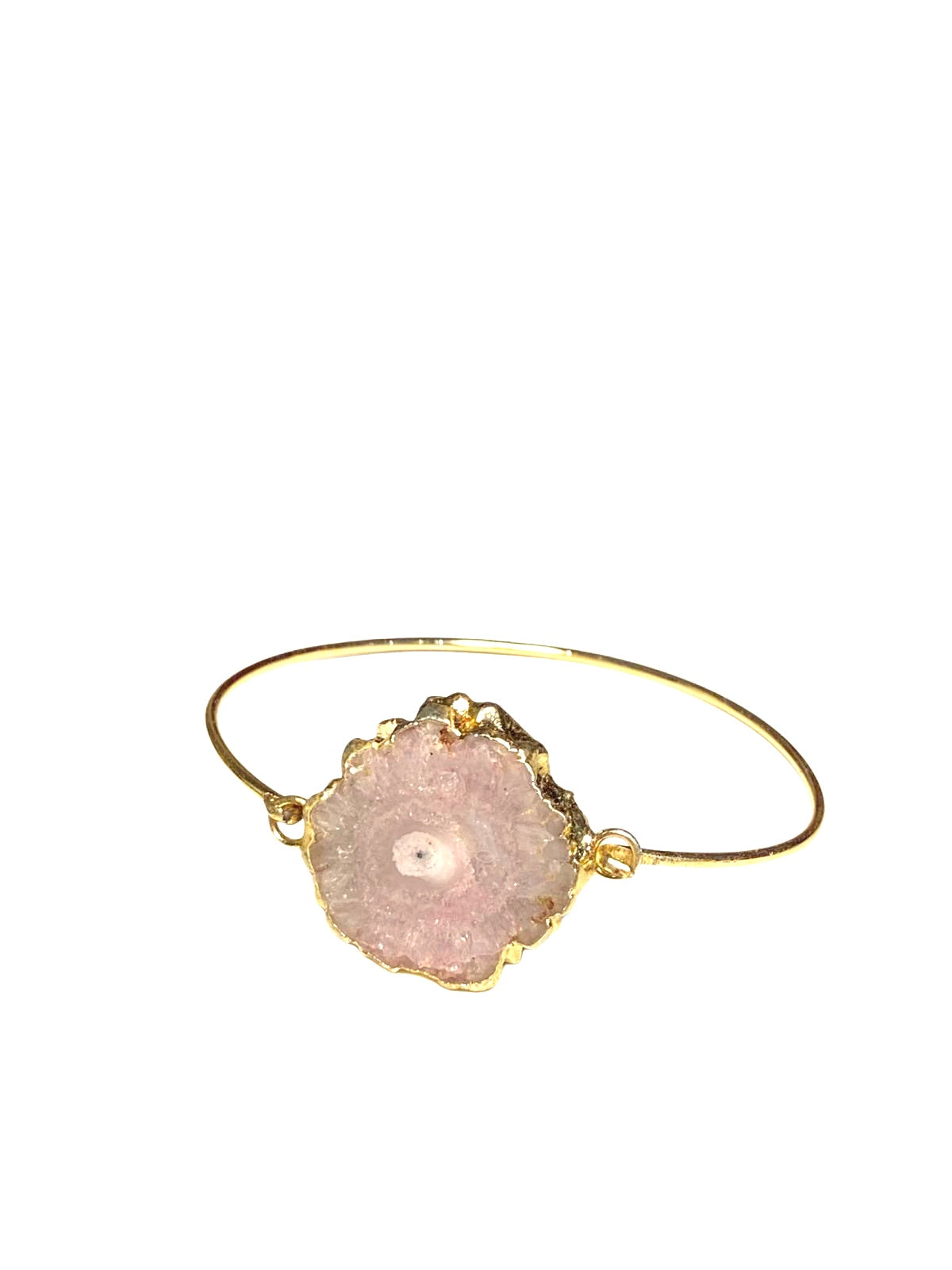 Pink Stalactite Agate Bracelet