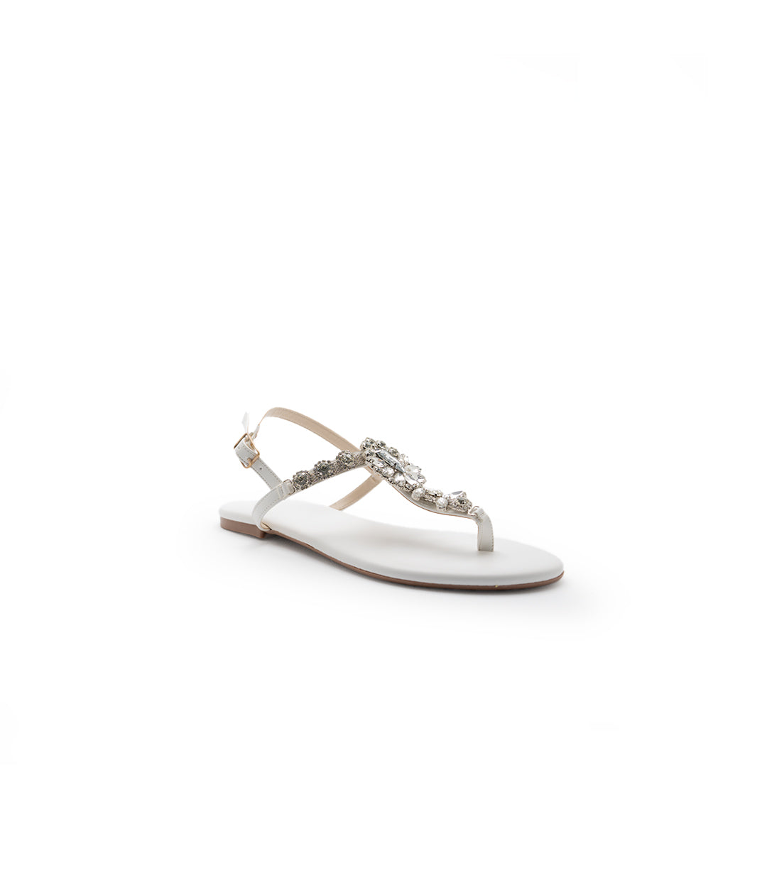 Shine Sandals White
