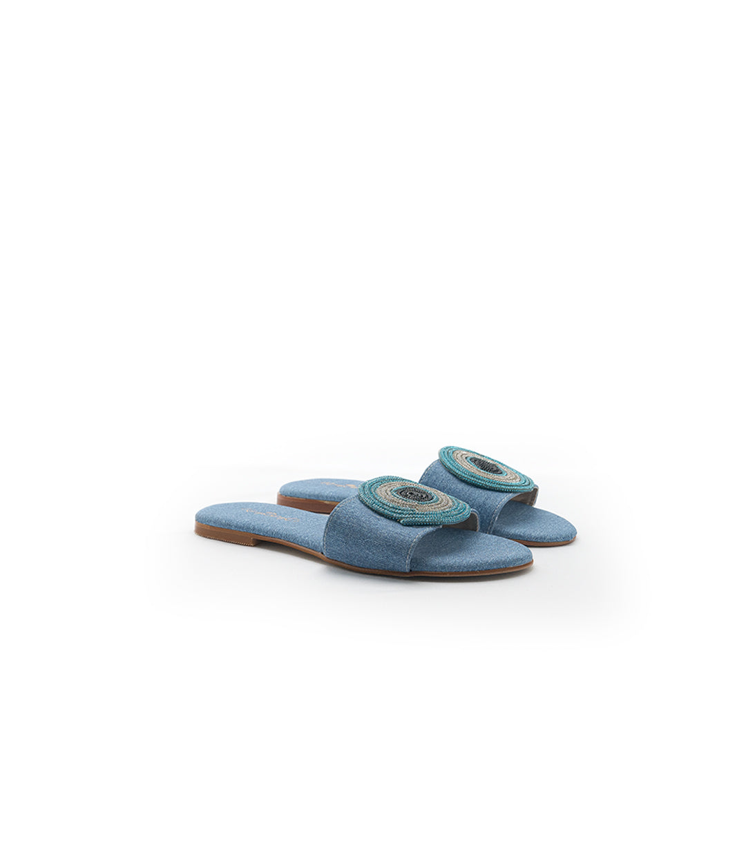 Evil Eye Slipper Blue