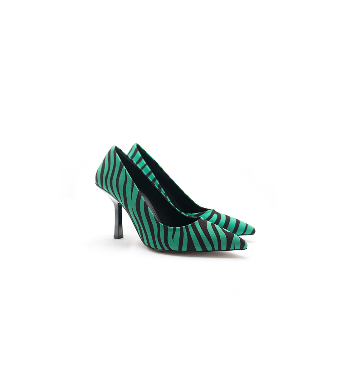 Zebra Stiletto Green black