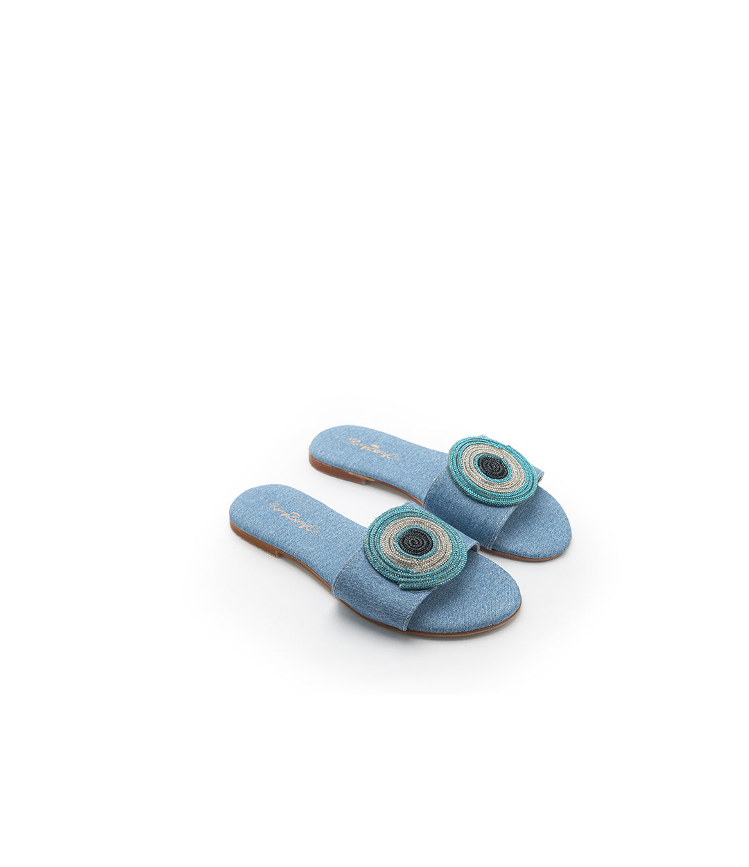 Evil Eye Slipper Blue
