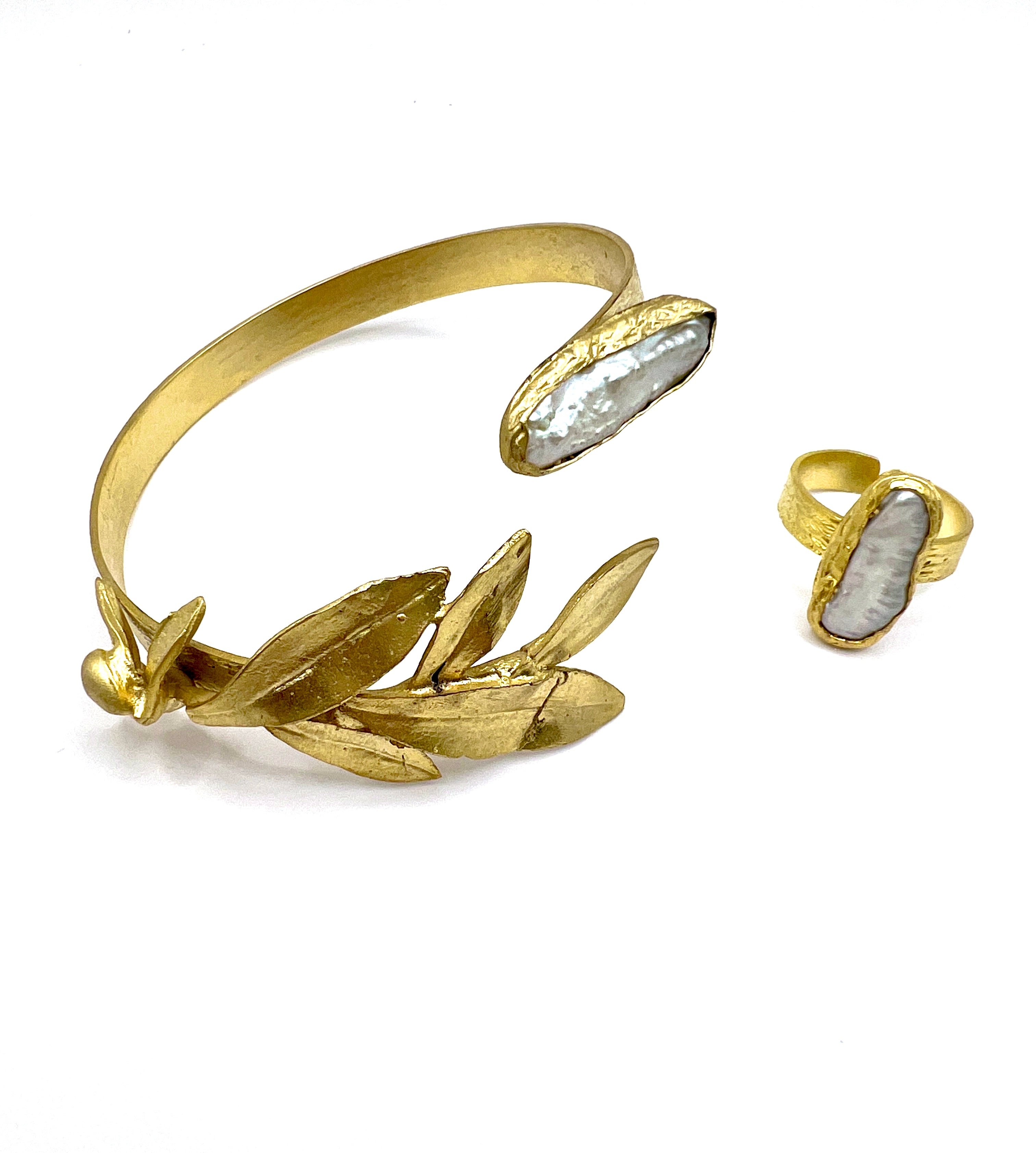 Pearl Bracelet & ring set