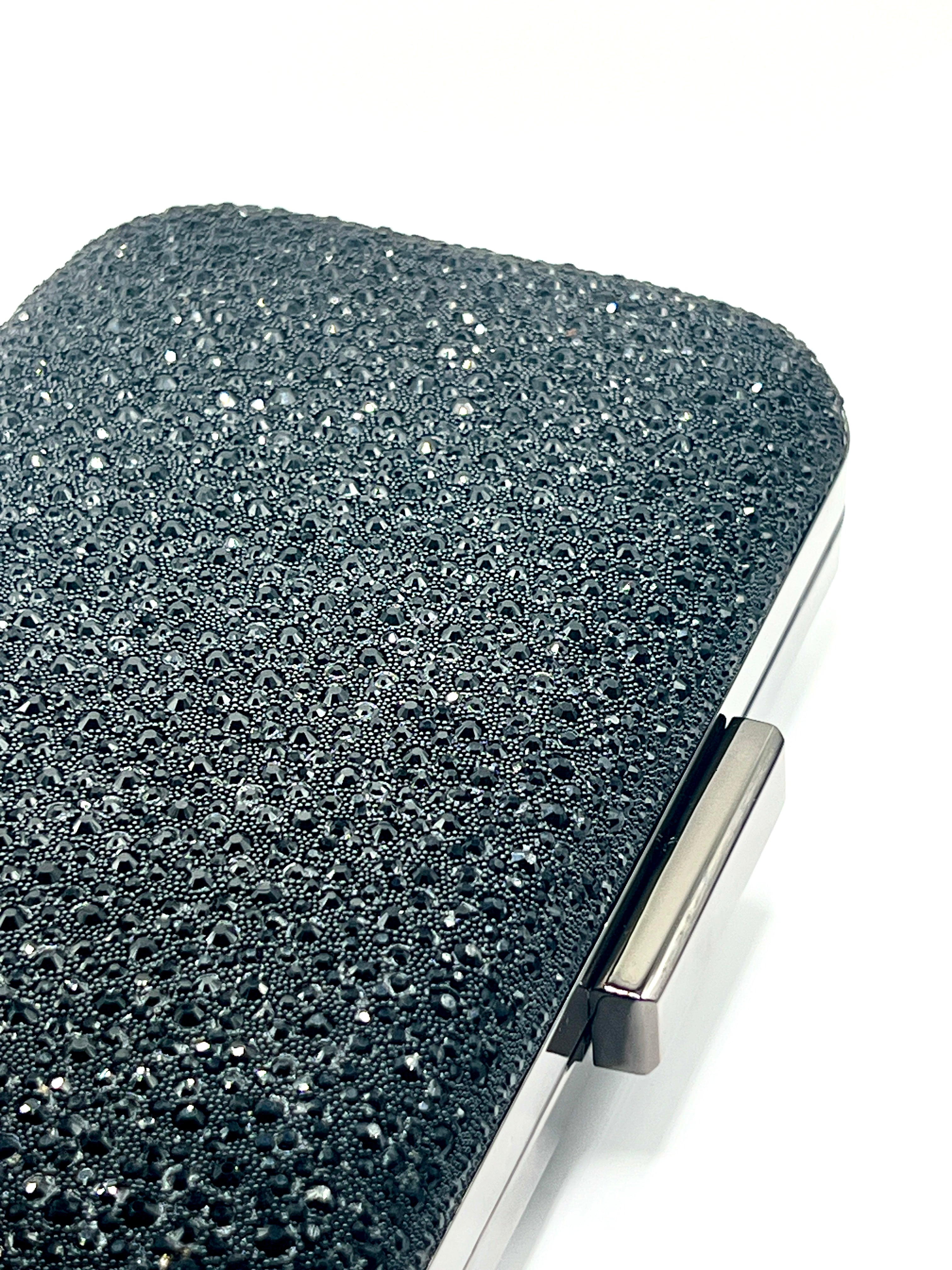 Black oval clutch