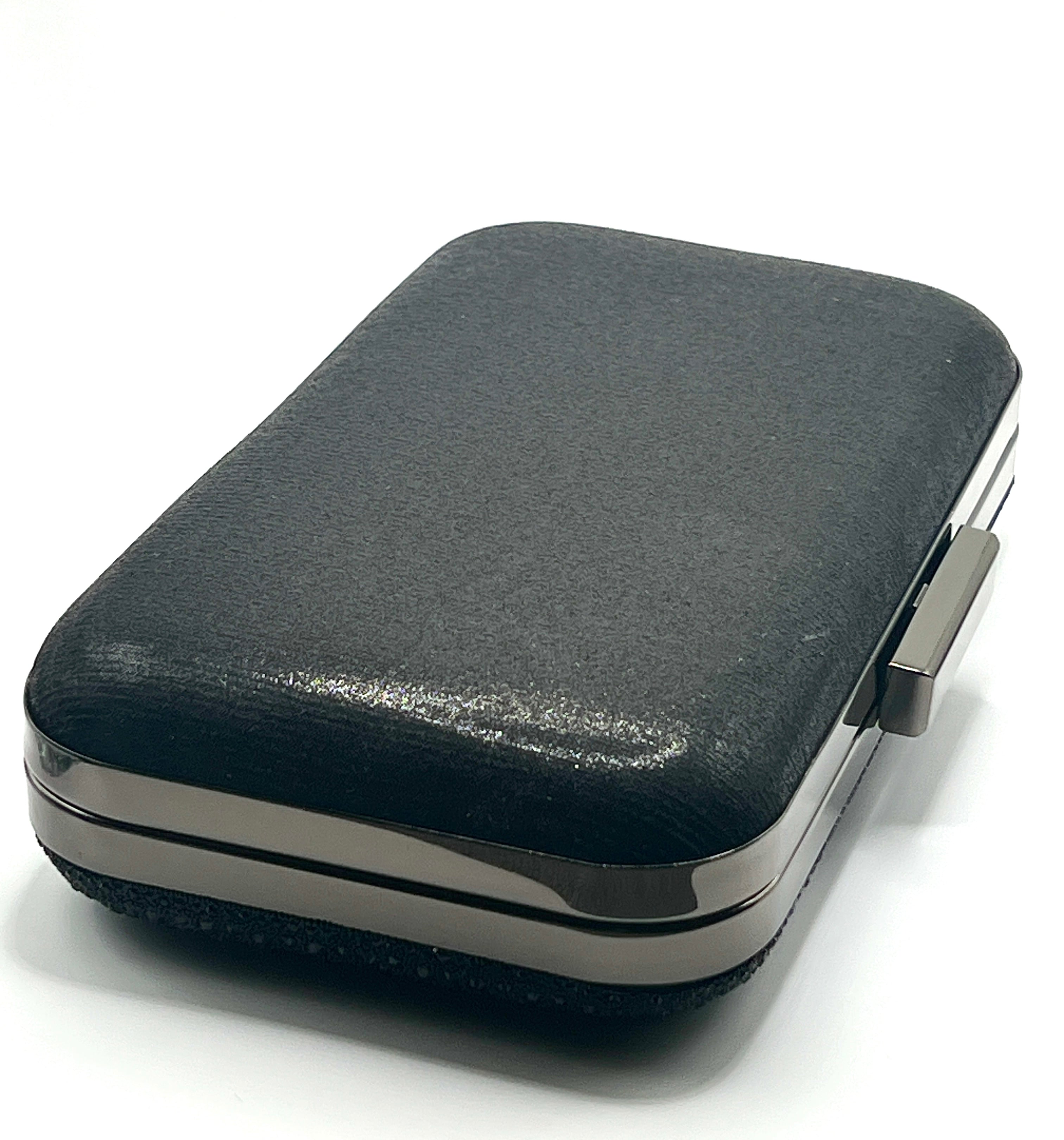 Black oval clutch