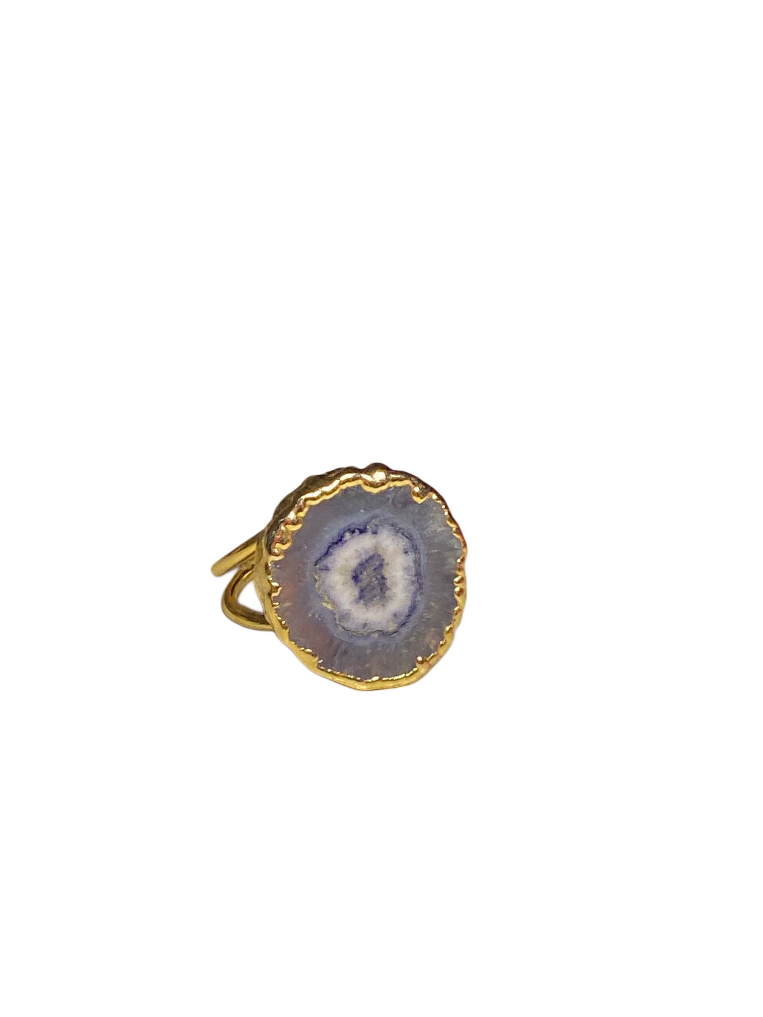Lavender Geode Ring