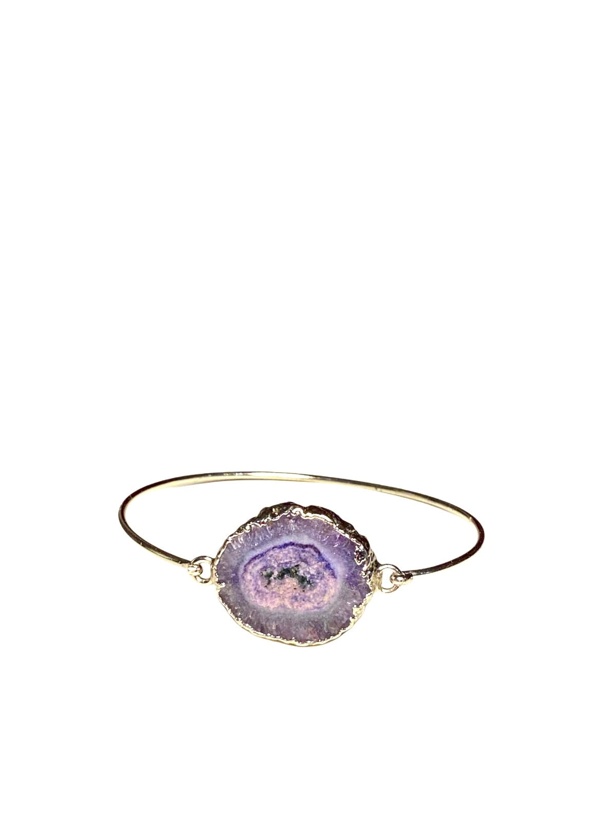 Purple Geode Agate Bracelet
