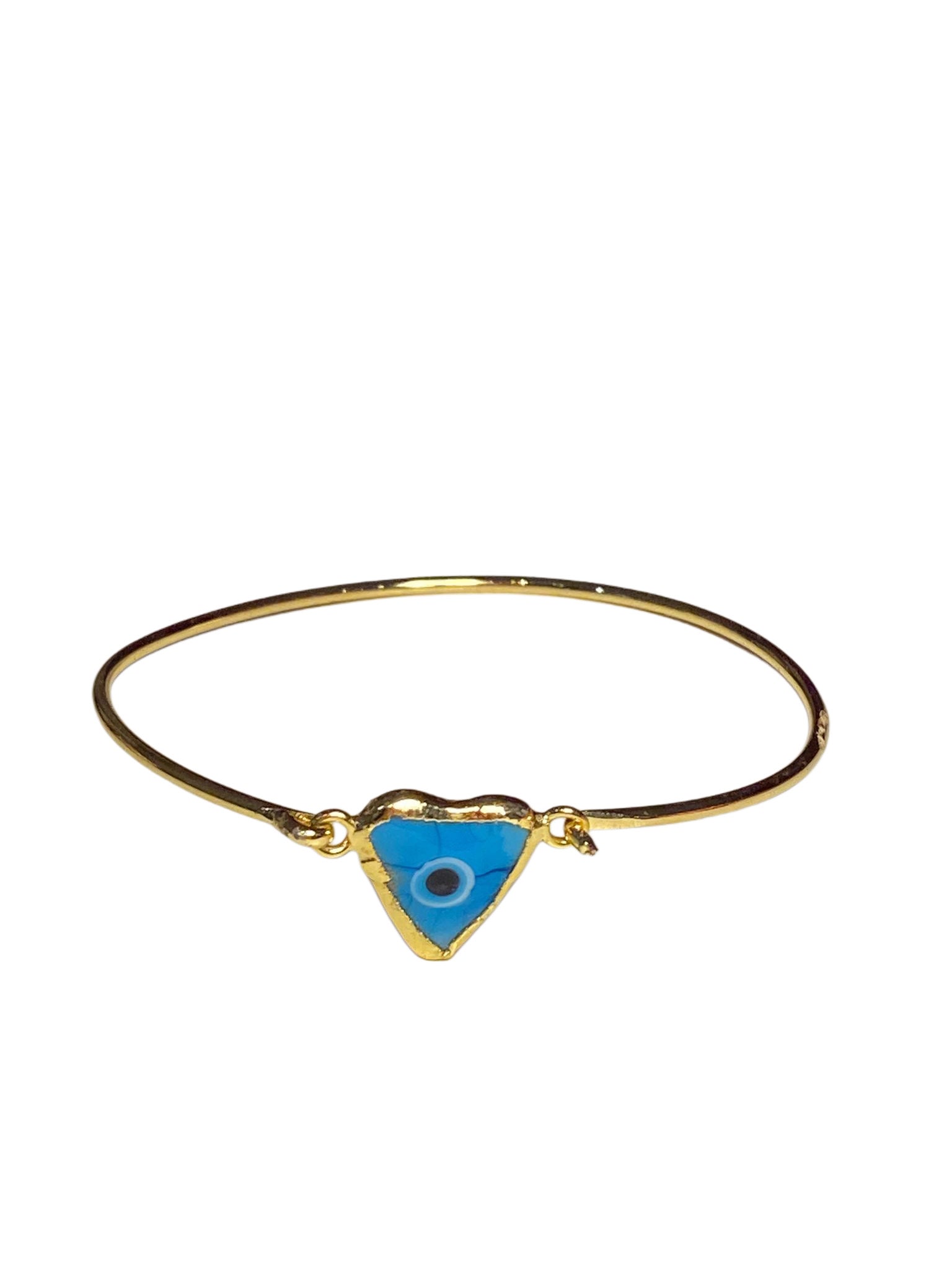 Blue Triangle Evil Eye Bracelet